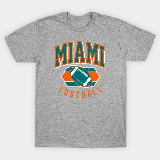 Vintage Miami Football T-Shirt by funandgames